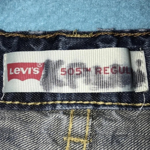 𝅺LEVI’S 505 Jeans adjustable waist size 10 - Picture 6 of 9